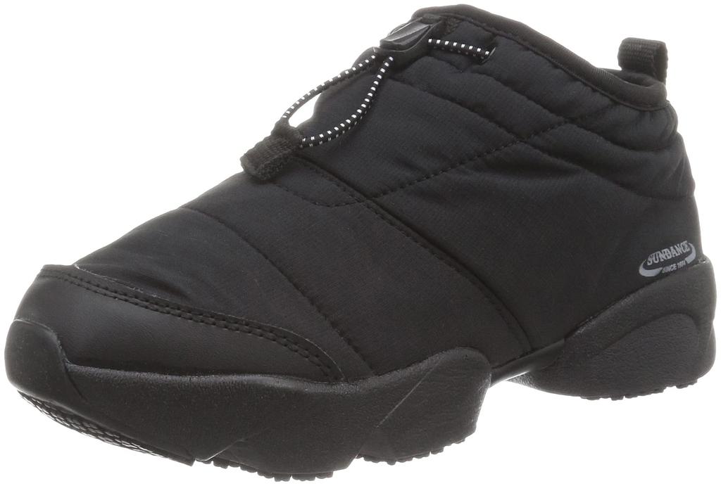 Sundance Snow with a Treadable Size 28cm WB-1103 Boots, Fleece-Coated, Slip-Resistant, Water-Repellent, Cold-Weather, Heel, Black,
