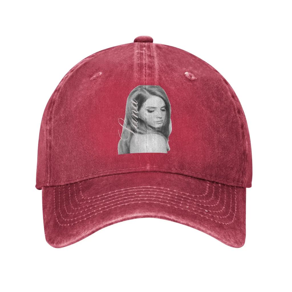 Lana Del Rey Baseball Cap Sun  Hiking Fishing Adjustable Washed Hip Hop Hats Female Male Y2k Funny Print Snapback Cap