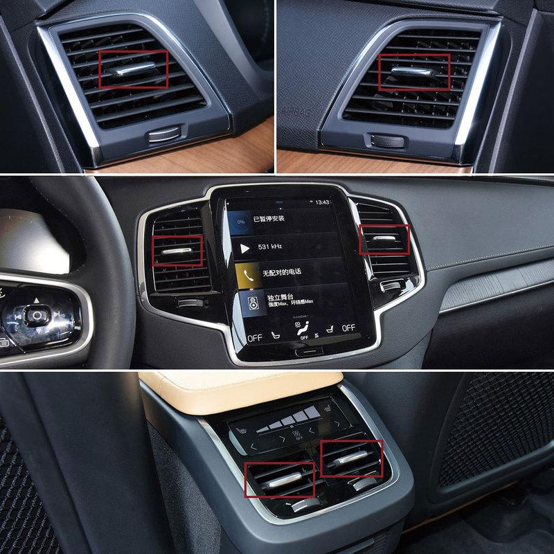 Car Front Rear AC Conditioning Air Vent Grille Outlet Tab Slider Clips Repair Kit For Volvo XC90 2016-2024