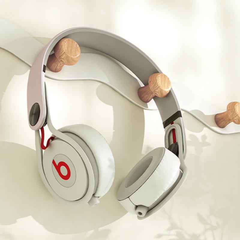 Wave Shaped Door Hook Bedroom Door Back Hanging Hanger Living Room Key Coat Hook Punch-Free Wall Mounted Wooden Hooks Wall Decor