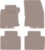 Beige Velours-Fußmatten für: Nissan X-Trail III T32 SUV (2013-2017)