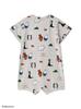 DickBruna BABY Cool-to-the-touch All-Over Print Romper PBCO254417GRY80
