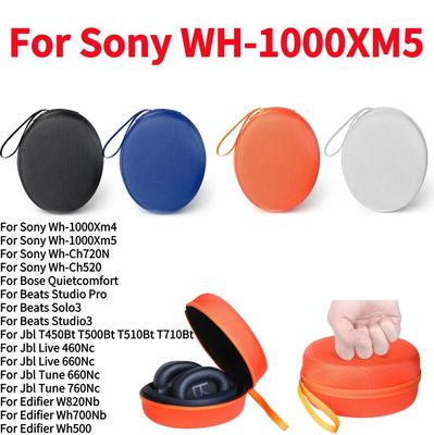 EVA Hartschalen-Transportkoffer Stoßfester Kopfhörer-Koffer für Sony WH-1000XM4 WH-1000XM5 WH-CH720N WH-CH520 Tragbare Aufbewahrungstasche