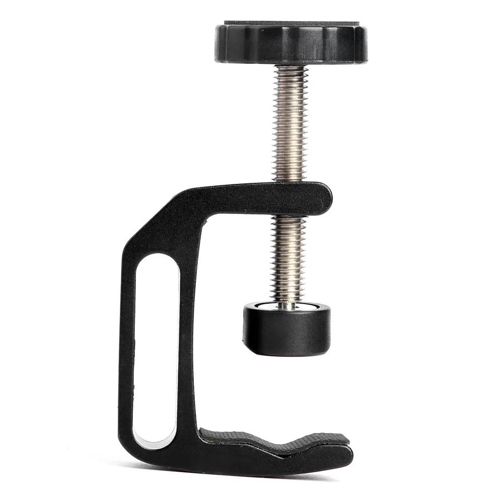 Universelle C-Klemme Schreibtischmontageklemme Stativ Lichtstativklemme Kamera Lampe Blitz Feste Halterung Clip für Fotografie Live Studio