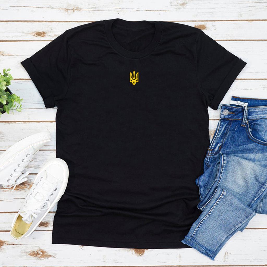 Ukrainisches T-Shirt Ukraine T-Shirts Unisex Damen T-Shirts Kurzarm Rundhals T-Shirt Selenskyj T-Shirt Unisex Streetwear Oberteil
