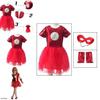 Bsrlons Halloween Flash Girl Children's Role-playing Costume Cosplay Stage Performance Dress