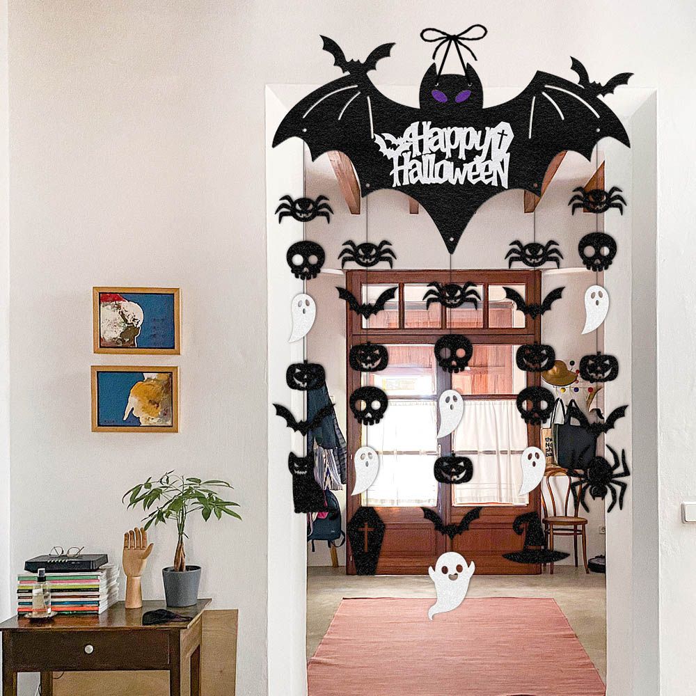 Halloween Party Decoration Supplies Bat Door Hanging Halloween Decoration Front Door Hanging