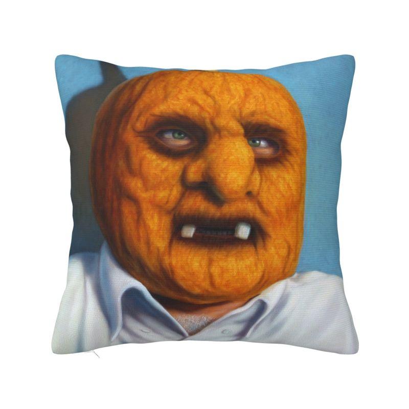 Custom Halloween Pumpkin Witch Skull Pattern Pillowcase Luxury Cushion Cover Car Pillowcase