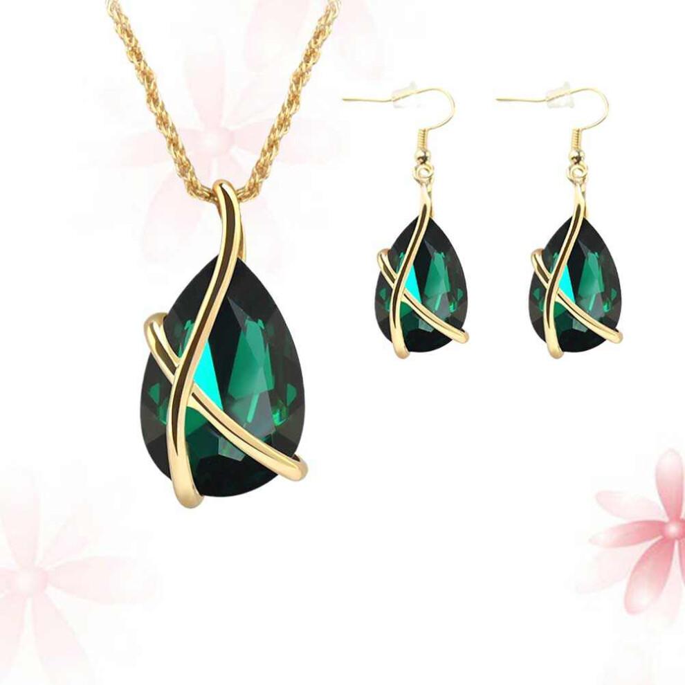 Ladies Jewellery Sets Earrings For Women Drop Rhinestone Necklace