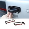 ABS Preto Brilhante Moldura Decorativa da Tampa do Orifício do Gancho de Reboque do Carro Para Land Rover Defender 90 110 130 -2024 Acessórios Automotivos