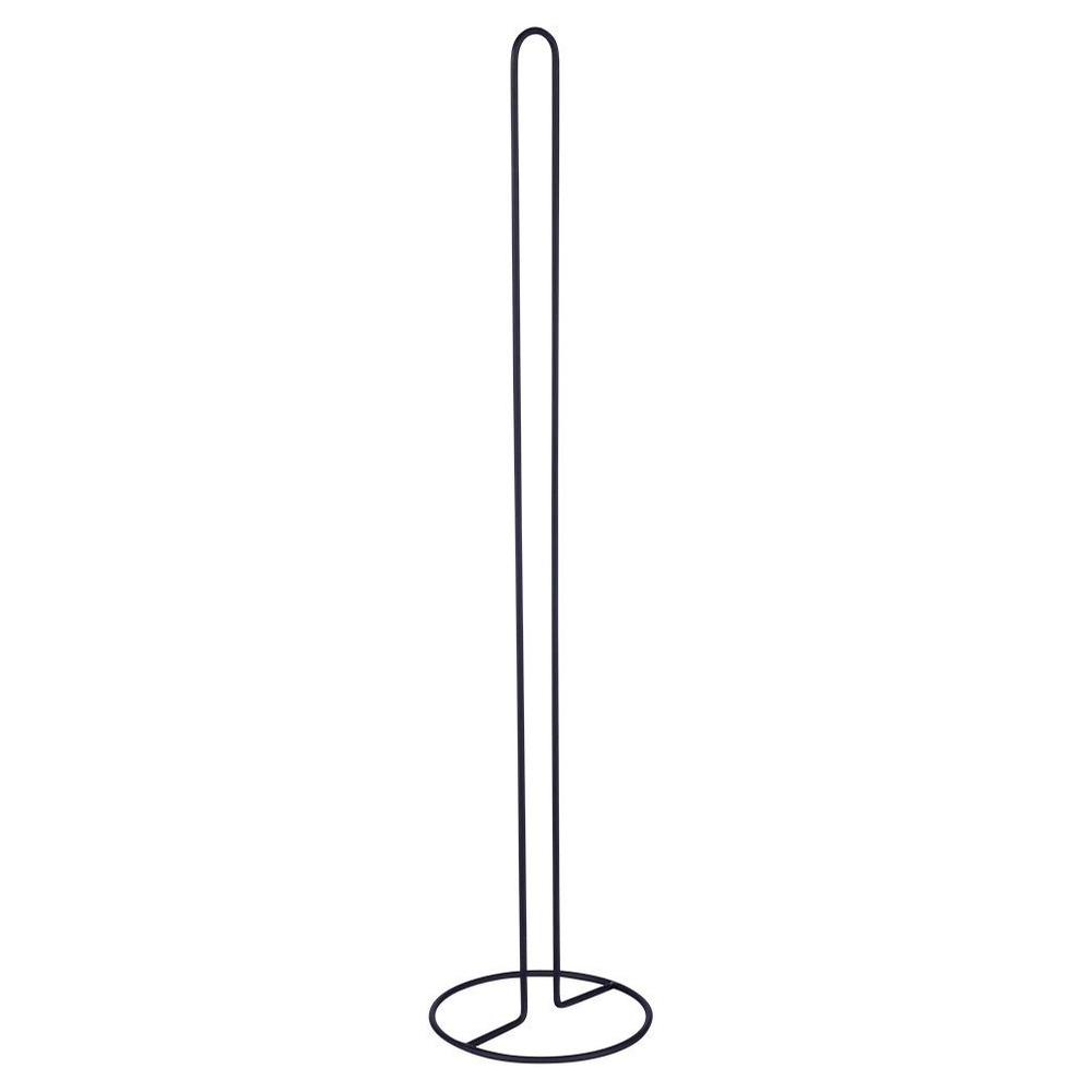 Black metal toilet paper stand 60 cm
