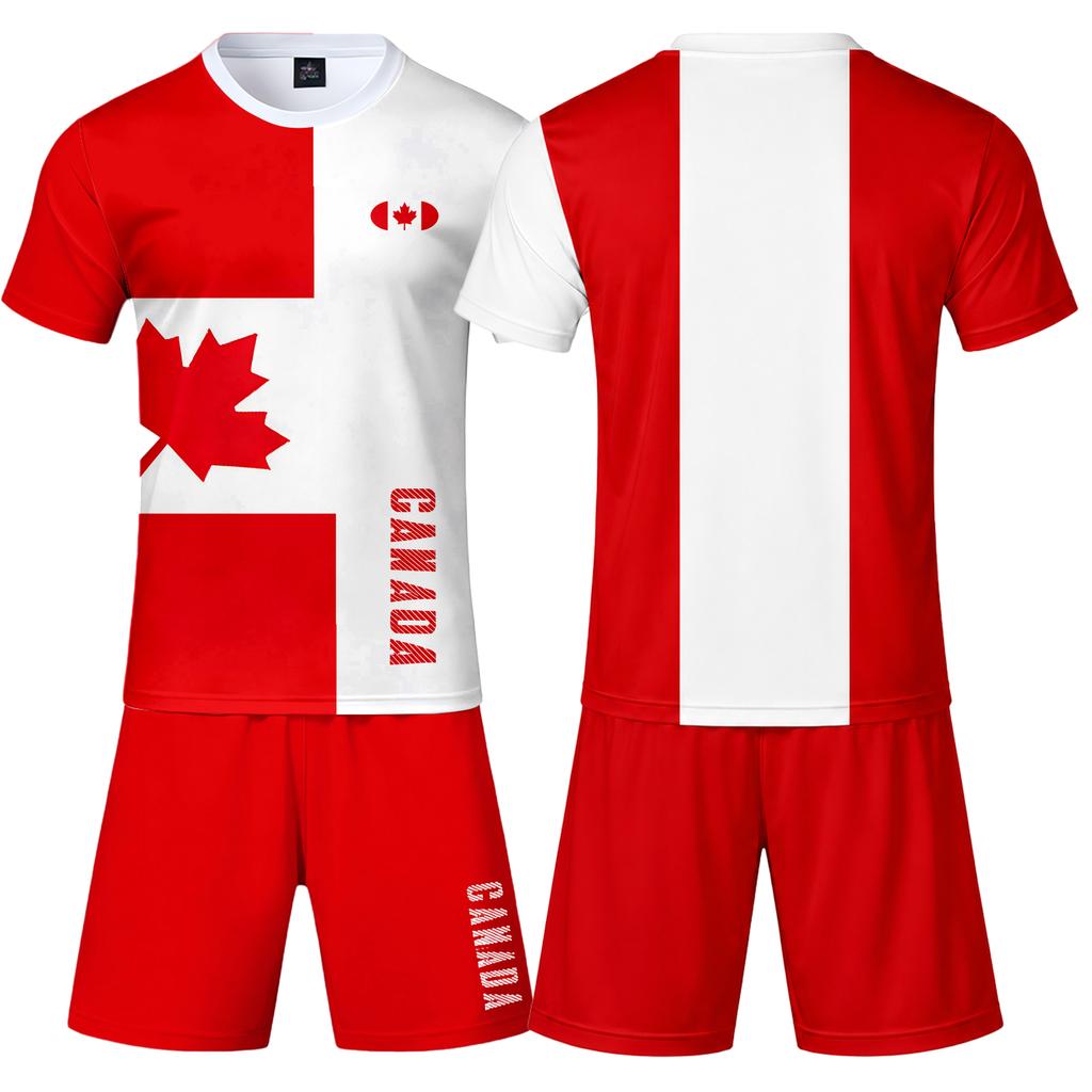 Men's 2 Piece Short Sleeve T-Shirt and Shorts Set, Color Casual Wear, Loose Fit