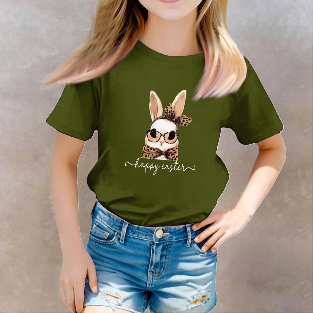 T-shirts för småbarnsflicka, pojkar, barntopp, pojkar och flickor, tryckt kortärmad t-shirt