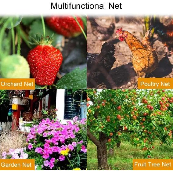 Black Heavy Duty Anti Bird Netting Garden Fence and Crops Protective Fencing Mesh Anti Bird Deer Cat Dog Chicken Net Fishing Net