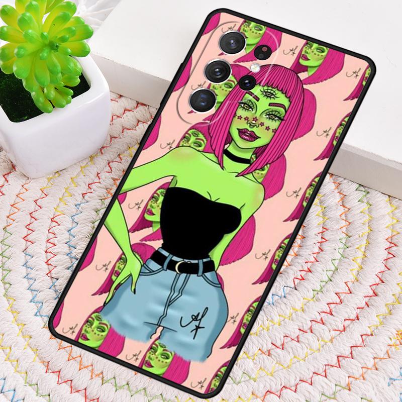 Hippie Grunge Art Silicone Phone Case For Samsung Galaxy Note 10 Pro S26 S25 S24 S23 S22 S21 Plus S25Ultra Capa Cover