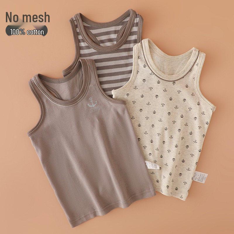 Class A Boys Bamboo Cotton Sleeveless Summer Vest Pajamas Size 80