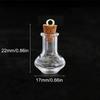 10pcs Clear Glass Containers Jars Bottles with Cork Tops Set For Creative Pendant Or Home Office Decorative Use