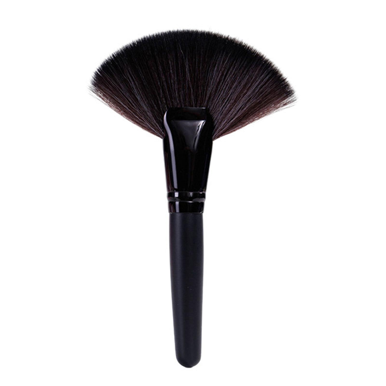 

Мягкая парикмахерская щетка для волос Neck Duster Brush, профессиональная щетка для стрижки волос, веерообразная щетка для чистки лица, подарки чёрный