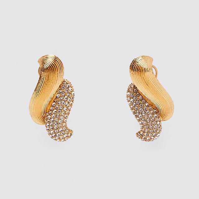 2022 New Products 16 Colors New Rhinestones Jewelry Statement Earrings Big Glass Drop Earrings for Women Fashion Accessories