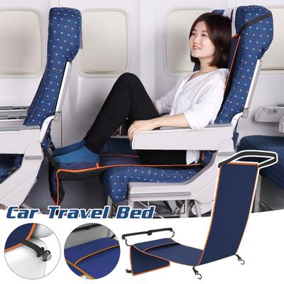 Folding Travel Bed Childen Adults All Can Use, Long Distance Travel Sleeping Hammock Leg Rest Airplane Train Car Seat Extender