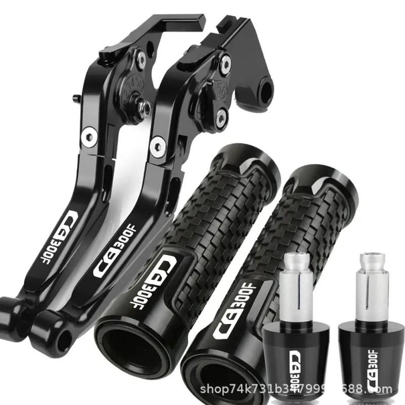 CNC Aluminum Brake Clutch Lever Handlebar Grips Cap Kit Honda CB300F Motorcycle Customization