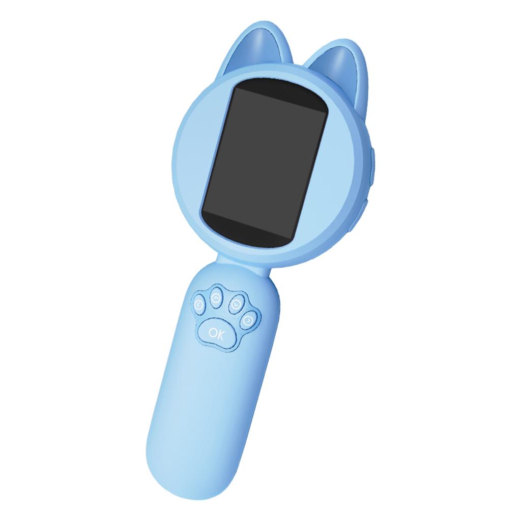 Kids Cat Shape Handheld Microscope 2.0 Inch Handheld Mini Pocket Magnifying Glass Handheld Camera Mini Microscope for Kid Gift