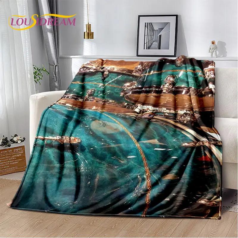 Bateri seti Müzik Aletleri Yumuşak Peluş Battaniye, Flanel Battaniye Atmak Battaniye Oturma Odası Yatak Odası Yatak Kanepe Piknik Örtüsü Çocuklar için