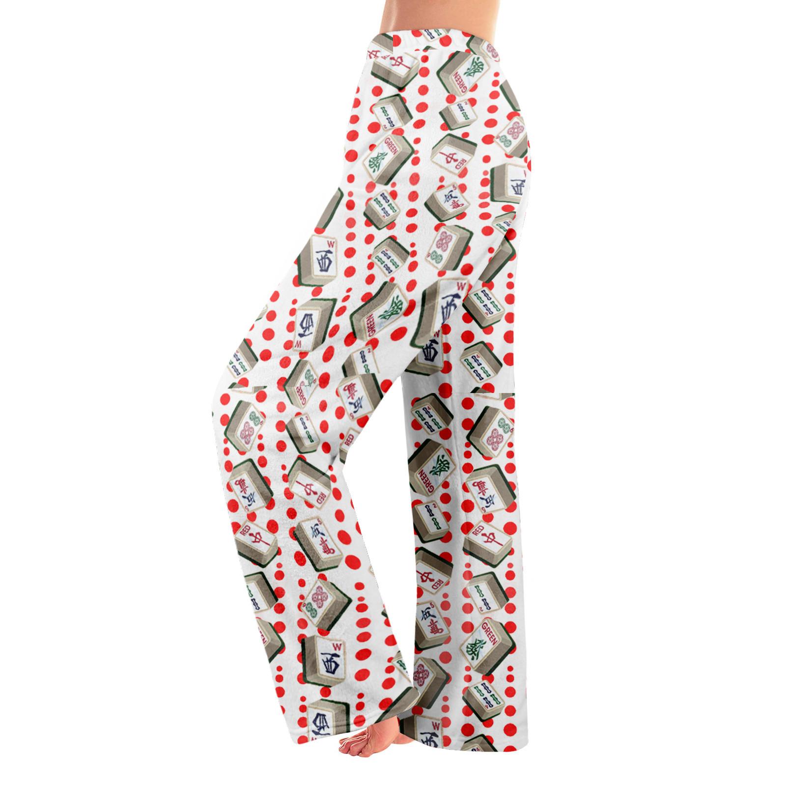 

Пижамные штаны в стиле аниме, повседневные брюки с эластичной резинкой на талии, удобные прямые свободные брюки для йоги XL