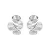 Flower Shape Copper Studs Earrings Smooth Surfaces Unique Accessory Casual Formal Earrings Suitable for Fashion Women