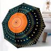 1pc Mandala Pattern Automatic Umbrella - 8-Rib Foldable Design, Outdoor Adventures, and Family Celebrations Y250829088
