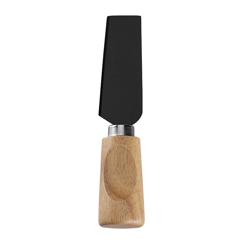 Stainless Steel Cheese & Pizza Knife with Rubber Wood Handle