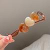 Koreai hajkapcsok nőknek Elegáns hátsó hajtűk lányoknak Hajkiegészítők Vintage Barrettes Lófarok Clip női fejdísz