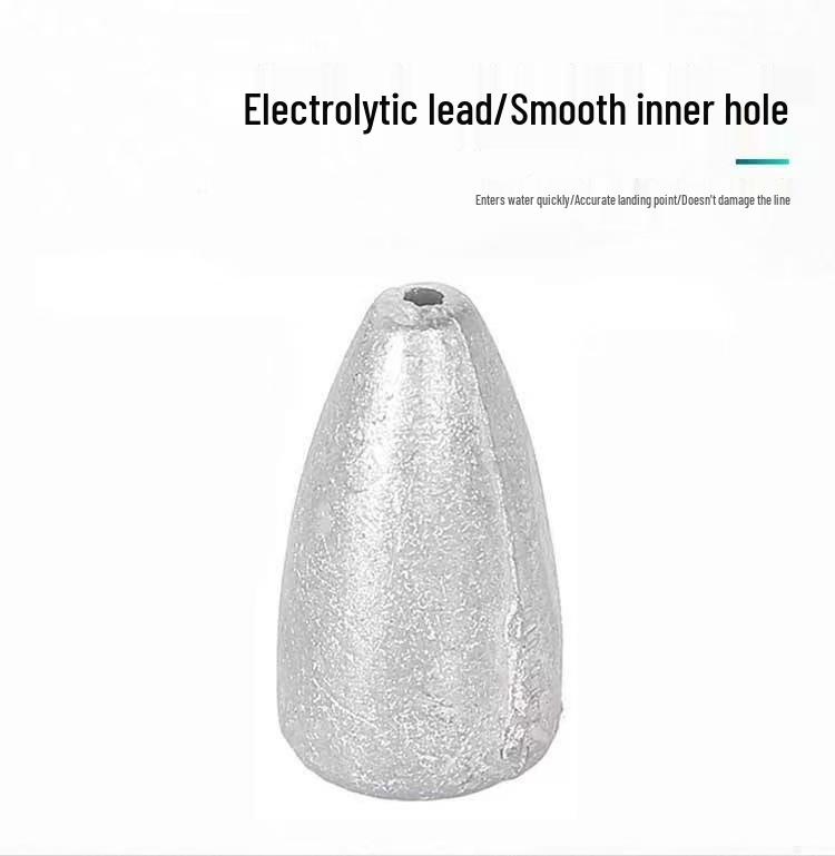 Lure Bullet Lead Sinker: Ideal for Long Casting and Anti-Snagging in Texas and Carolina Rigs.