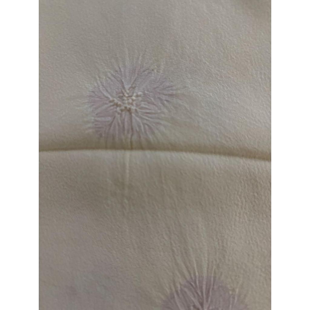 Used Pure silk, obi-age, floral pattern embroidery, Japanese accessories, ring-drawing, drawing process