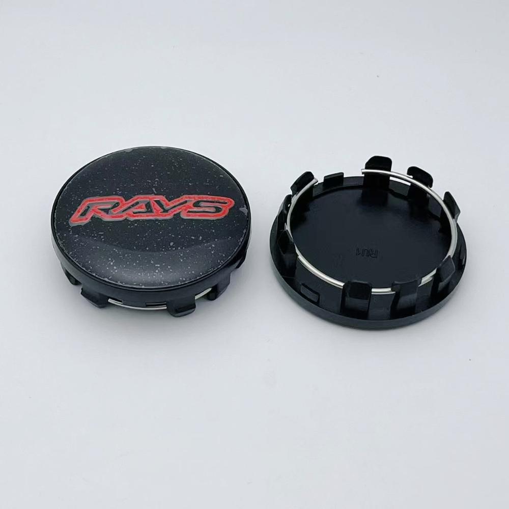 4pcs 59mm Rays Logo Emblem Badge Car Wheel Center Cap Wheel Hubcap Auto Rim Center Cover Replace Car Styling Accessories