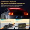 Car High Position Brake Lights Multi-mode Warning Tail Lamp Turn Signal LED Strips Auto High Mount Brake Stop Lights 90/100CM
