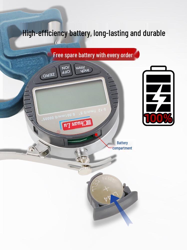G-Type Thickness Gauge for Cloth, Film, and Paper, 0-10mm Range, 0.01mm Precision
