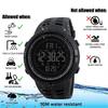 Brand Men Sports Watches Fashion Chronograph Countdown Relogio Masculino Waterproof LED Digital Watch Man Wrist Watch