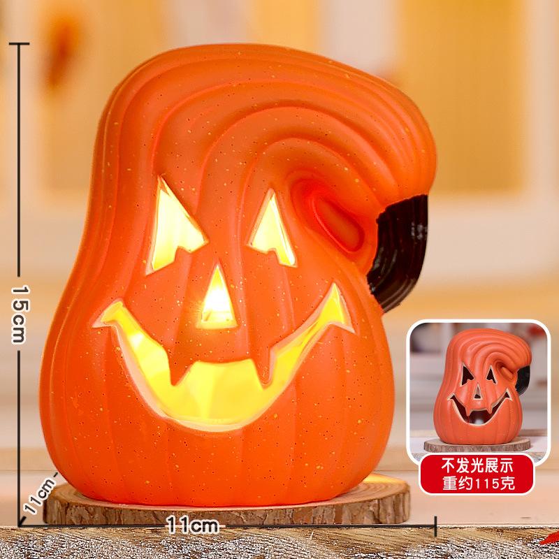 Halloween Pumpkin Lantern Shopping Mall Yard Shop Decoration Scene Arrangement Ornament Luminous Big Pumpkin
