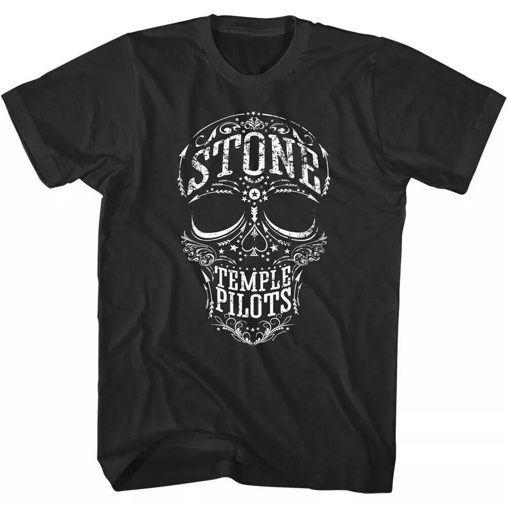Мужская футболка Stone Temple Pilots с черепом Альтернативная рок-группа Концерт Унисекс футболка M