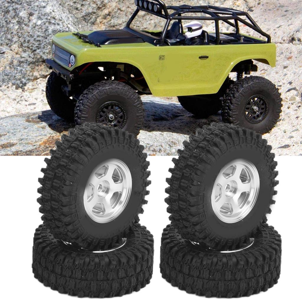 4pcs 1Celsius24 RC Climbing Tires 5 Claw Rock Climbing Tires for  Al SCX24  00002 for SCX24  00001 for SCX24  90081