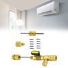 Air Conditioning Valve Remover Tool Brass Adapter Tool Air Conditioner Tool Anti-slip Knurling Brass Construction