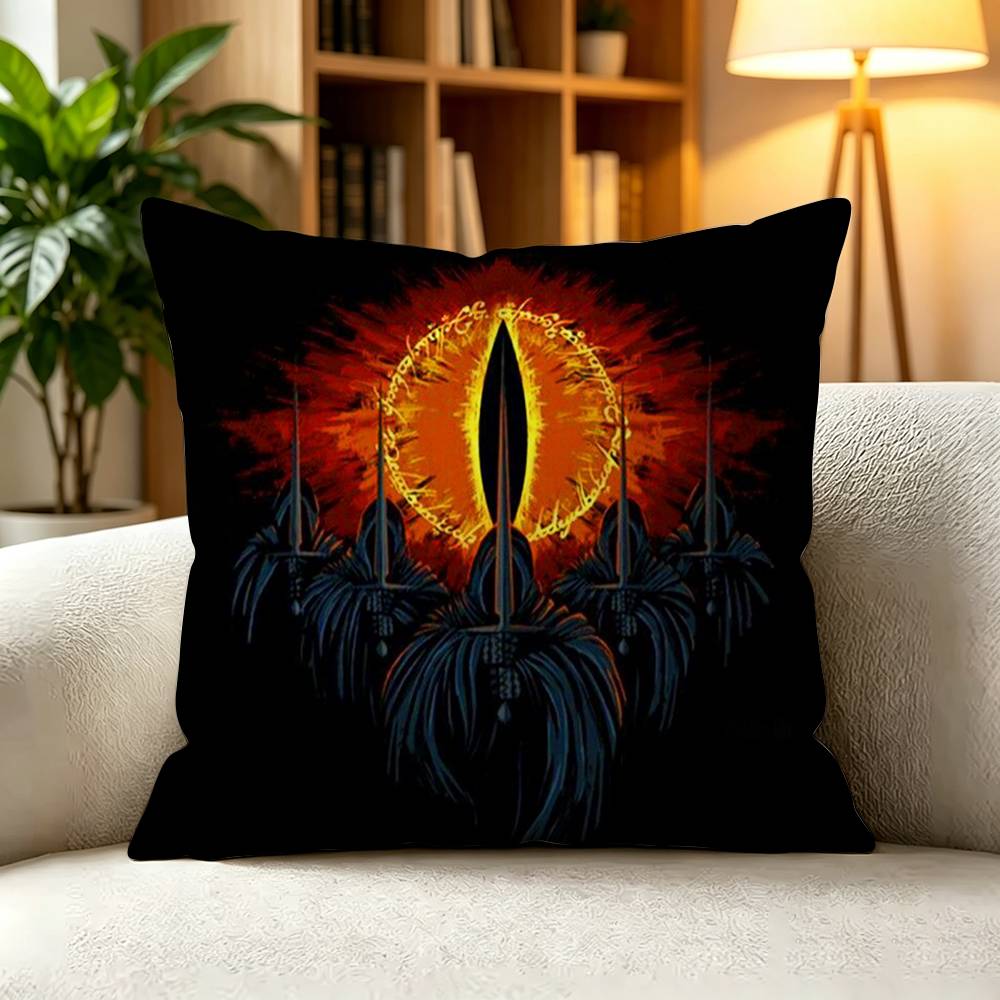 TThe Lord of the Rings LOTR Epic Fantasy Movie Pillow Case Square DoubleSided Sofa Cushion Cover Bedroom Bedside Pillow