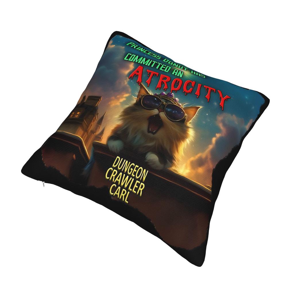Dungeon Crawler Carl Princess Donut has committed an atrocity Pillowcase Soft Cushion Cover Decorations  Throw Pillow Case Cover