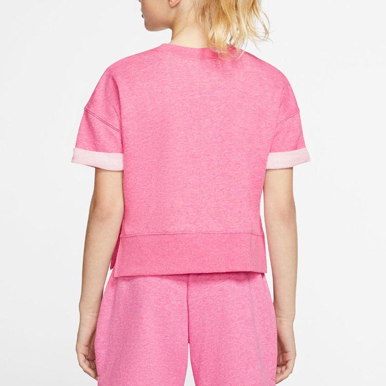 Nike Loose Breathable Casual Sports Short Sleeve T-Shirt Kids Tops Pink CK2775-693