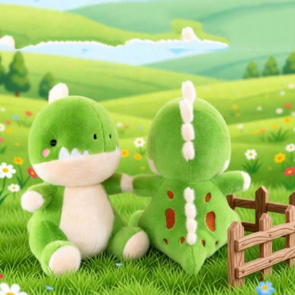 Fluffy Dinosaur Plush Doll Soft Stuffed Animals Doll Kids Birthday Christmas