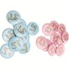 10 Stück Gender Reveal Button Pins, Team Button Pins Dusche Rosa Blau Button Pin