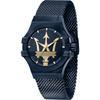 Maserati Orologio da uomo Potenza Blue Metal al quarzo R8853108008
