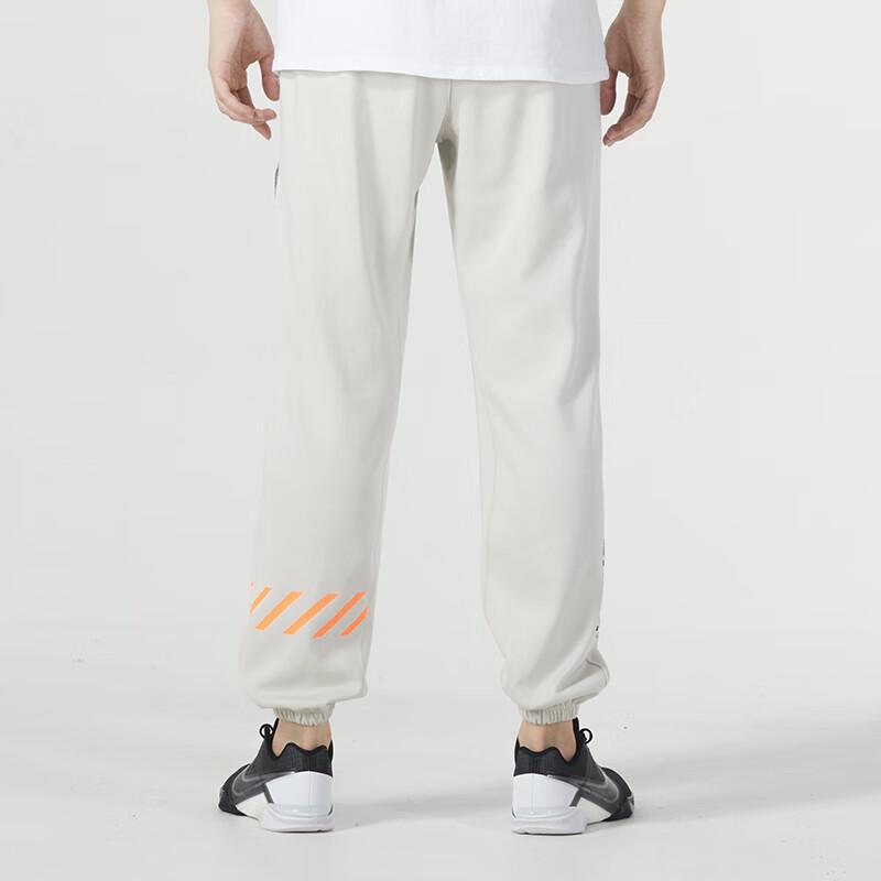 Nike Side Letter Print Running Fitness Training Casual Knit Sports Pants Men Bottoms Off-White FV4028-072
