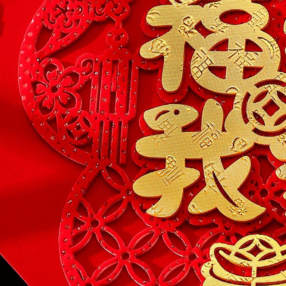 Self Adhesive Wall Stickers Spring Festival Blessing Decoration  2025 Snake Chinese New Year